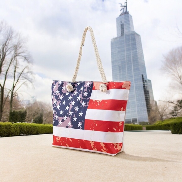 American Flag Patriotic Tote - Picture 5 of 5